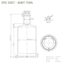 BANFF GLASS BOTTLE