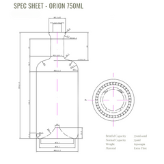 ORION GLASS BOTTLE