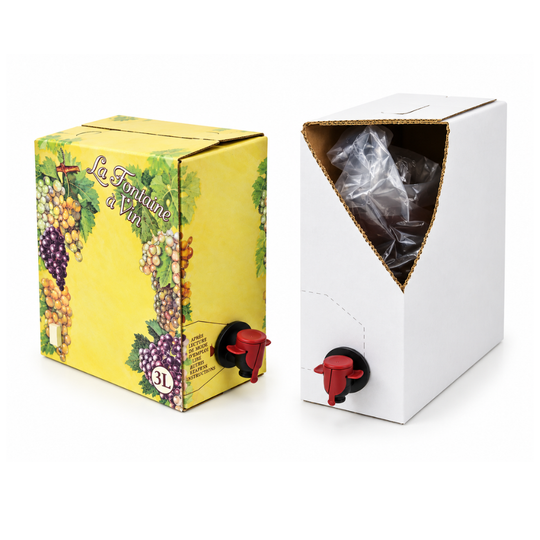 WINE CARTONS - SIZE: 3/4 LITRE FRIDGE STYLE- WHITE
