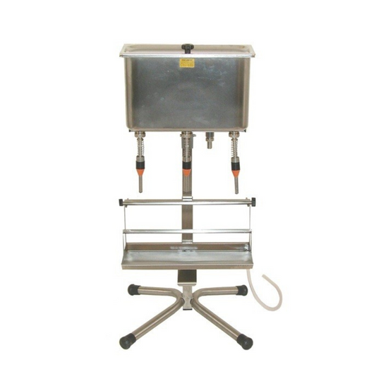 2 VALVE GRAVITY FILLER-TABLE TOP MODEL