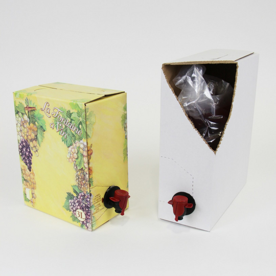 WINE CARTONS - SIZE: 3/4 LITRE FRIDGE STYLE- WHITE